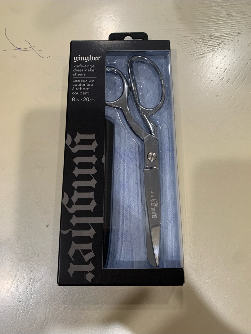 Gingher Knife Edge Dressmaker Shears Made  in Italy